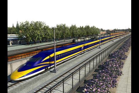 CHSRA plans to have trains capable of 320 km/h running between San Francisco and the Los Angeles basin in under 3 h by 2029.